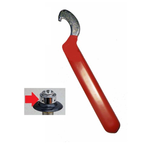 WRENCH FOR BEER FAUCET COUPLING NUT RED VINYL TOOL FOR DRAFT SHANK