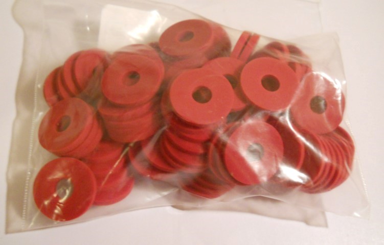 GROLSCH GASKETS NEW TYPE 25 RED SILICONE RUBBER GASKETS EZ CAP