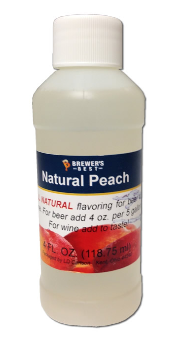PEACH FLAVOR BREWER'S BEST 4 OUNCE FLAVORING FOR SODA BEER MEAD WINE SHINE CANDY