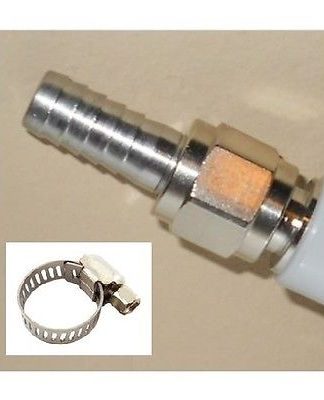 SWIVEL NUT SET 5/16 Barb and Nut LARGER GAS-SIDE BARB KIT FOR Grey BALL OR PIN LOCK QD Quick Disconnects