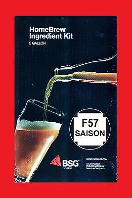 BEER MAKING KIT BSG F57 SAISON EASY 5 GALLONS HOME BEER BREWING INGREDIENTS