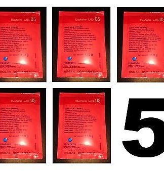BEER YEAST US-05 5 PACK FERMENTIS SAFALE DRY ALE FOR HOME BREWING YEAST HOMEBREW