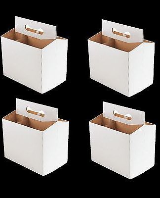 BEER BOTTLE CARRIERS JOE SIX PACK 4PC SODA CARRIER WHITE TRANSPORTERS 6 BOTTLES