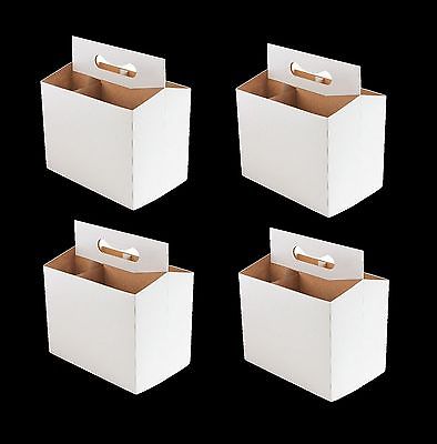 BEER BOTTLE CARRIERS JOE SIX PACK 4PC SODA CARRIER WHITE TRANSPORTERS 6 BOTTLES