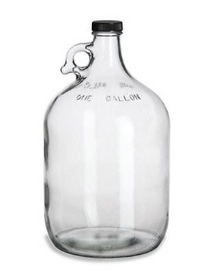 MOONSHINE JUG w/CAP NEW GLASS 1 GALLON JUG FOR HOMEBREWING BEER WINE MAKING KITS