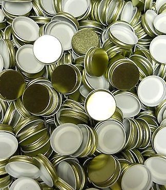 SCREW CAPS 12 38/400 GOLDEN METAL TO FIT USA HALF GAL GROWLERS & ONE GALLON JUGS
