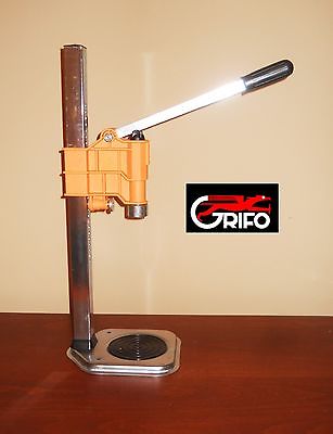 ORANGE BENCH CAPPER GRIFO KIT w/CROWN CAPS FITS HOMEBREW BEER AND SODA BOTTLES
