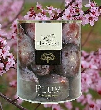 DENTED CAN PLUM CANNED FRUIT WINE BASE 96oz #10 CAN VINTNERS HARVEST 3-5 GAL FOR WINE KIT
