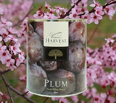 DENTED CAN PLUM CANNED FRUIT WINE BASE 96oz #10 CAN VINTNERS HARVEST 3-5 GAL FOR WINE KIT