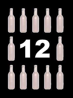 WINE BOTTLES 12 WHITE FROST BORDEAUX Brand New Case of 12 750ml FROZEN FROSTED