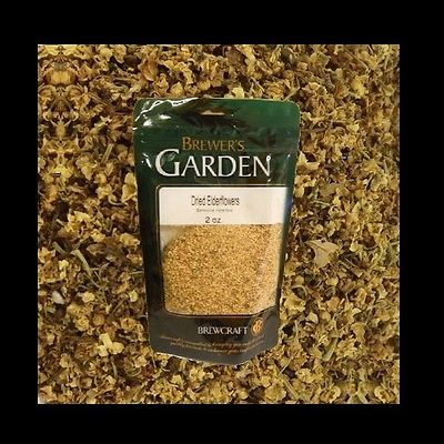 DRIED ELDERFLOWERS 2oz BREWERS BEST for Elderflower Wine Shine Jelly or COUGH SYRUP
