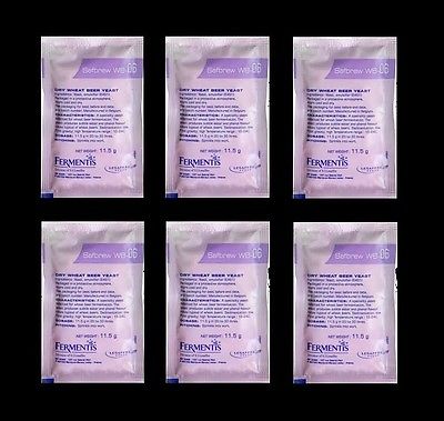 BEER YEAST WB-06 6 PK SAFBREW DRY ALE YEAST HOME BEER BREWING FERMENTIS HOMEBREW