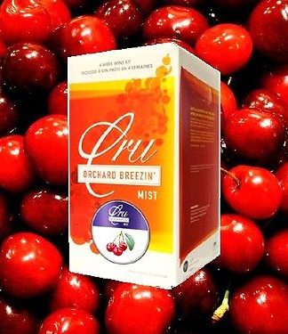 WINE KIT VERY BLACK CHERRY 6 GAL CRU ORCHARD BREEZIN MIST COOLER WINE MAKING KIT