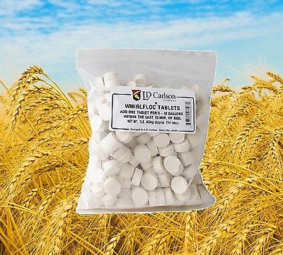 WHIRLFLOC TABLETS 1 POUND IRISH MOSS TABS CLEAR BEER CLARIFIER FOR HOME BREWING
