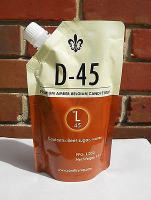 CANDI SYRUP D-45 BELGIAN CANDY BREWERS SUGAR FOR HOME BREWING BEER & MOONSHINERS