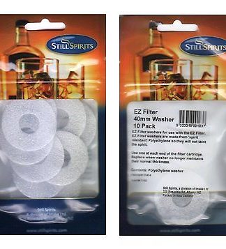 EZ FILTER 40mm REPLACEMENT WASHER 10PK for STILL SPIRITS FILTRATION SYSTEM