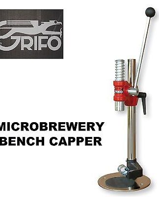 BENCH CAPPER FOR MICROBREWERY - COMMERCIAL GRADE SUPER GRIFO TCSG FOR SODA AND BEER BOTTLES - FREE SHIPPING