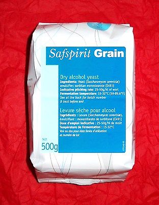 CRAFT DISTILLERS YEAST GRAIN 500g BRICK OF SAFSPIRIT DADY FOR Whiskey Vodka or Everclear