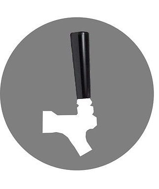BEER PULL HEAVY DUTY BLACK BEER TAP HANDLE BEER BLACK RESIN WITH BRASS INSERT FOR STANDARD SIZE FAUCET LEVERS