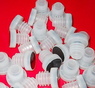 APT TASTING CORKS 100 ALL PLASTIC BAR T-TOP MUSHROOMS for WINE BOTTLES SYNTHETIC #9