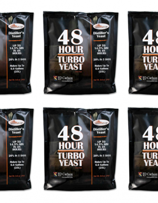 6PK FERMFAST 48 HOUR TURBO YEAST Six Packs makes 14%-20% Alcohol One of the Best