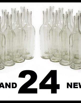 WINE BOTTLES 24 CLEAR FLINT BORDEAUX BRAND NEW 2 CASES OF 12 750ml SPEED SHIPPED