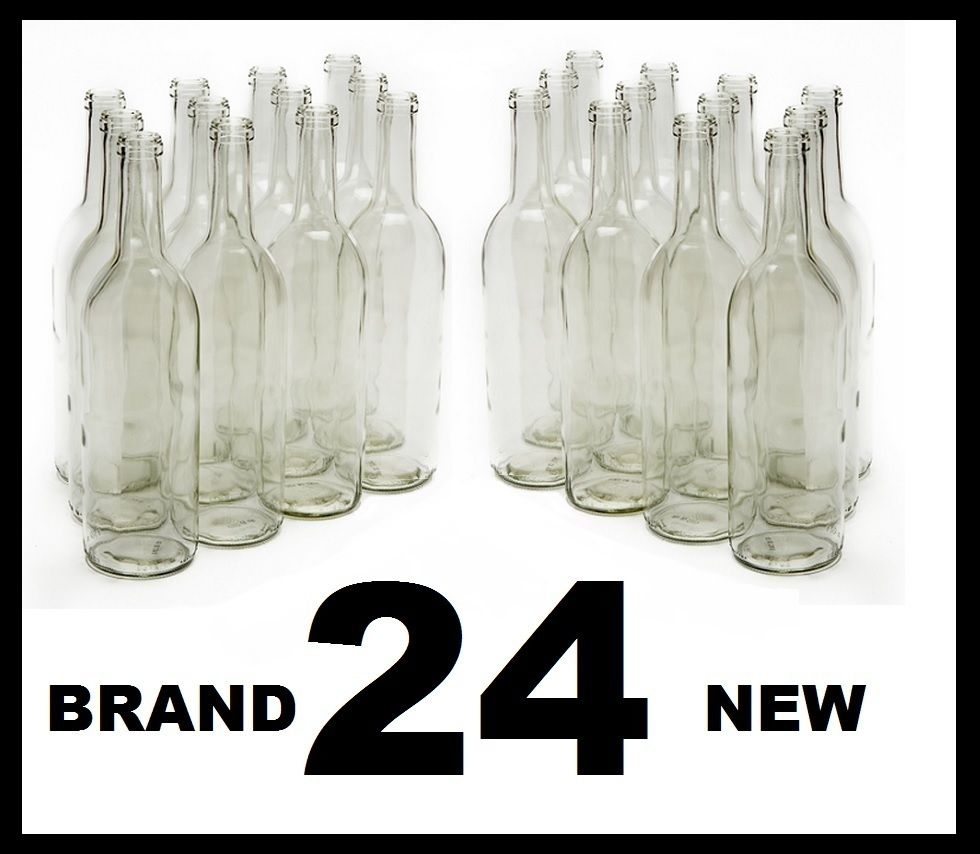 WINE BOTTLES 24 CLEAR FLINT BORDEAUX BRAND NEW 2 CASES OF 12 750ml SPEED SHIPPED - Image 2