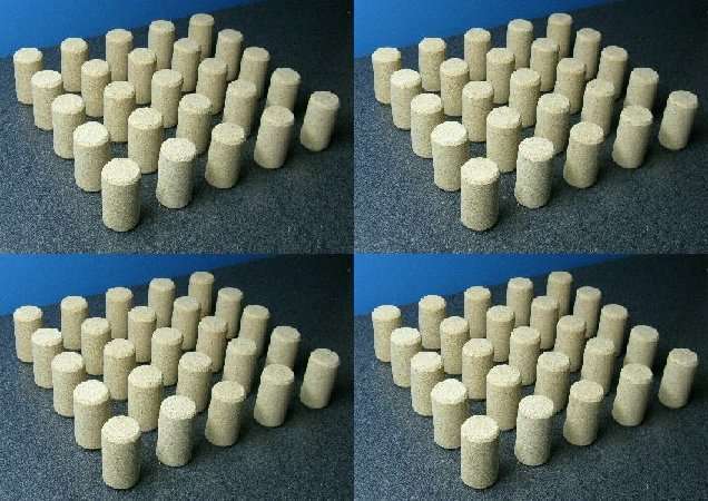 WINE CORKS 100 #9 1.75" AGLICA MICROAG TECHNICAL CORK NEW WINERY QUALITY 44X23