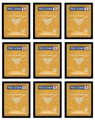 WINE YEAST 10 PACK RS CHAMP RED STAR PASTEUR CHAMPAGNE FRUITS SHINE SODA & CIDER