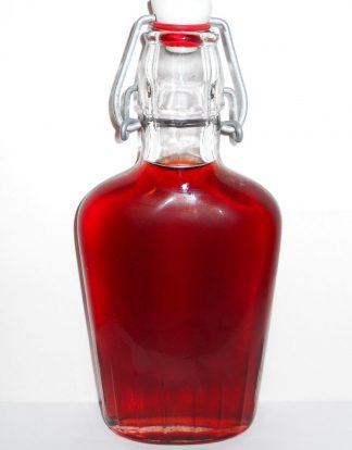 WHISKEY FLASKS BORMIOLI ROCCO PRESENTATION QUALITY 8.5 oz FLIP TOP POCKET FLASK