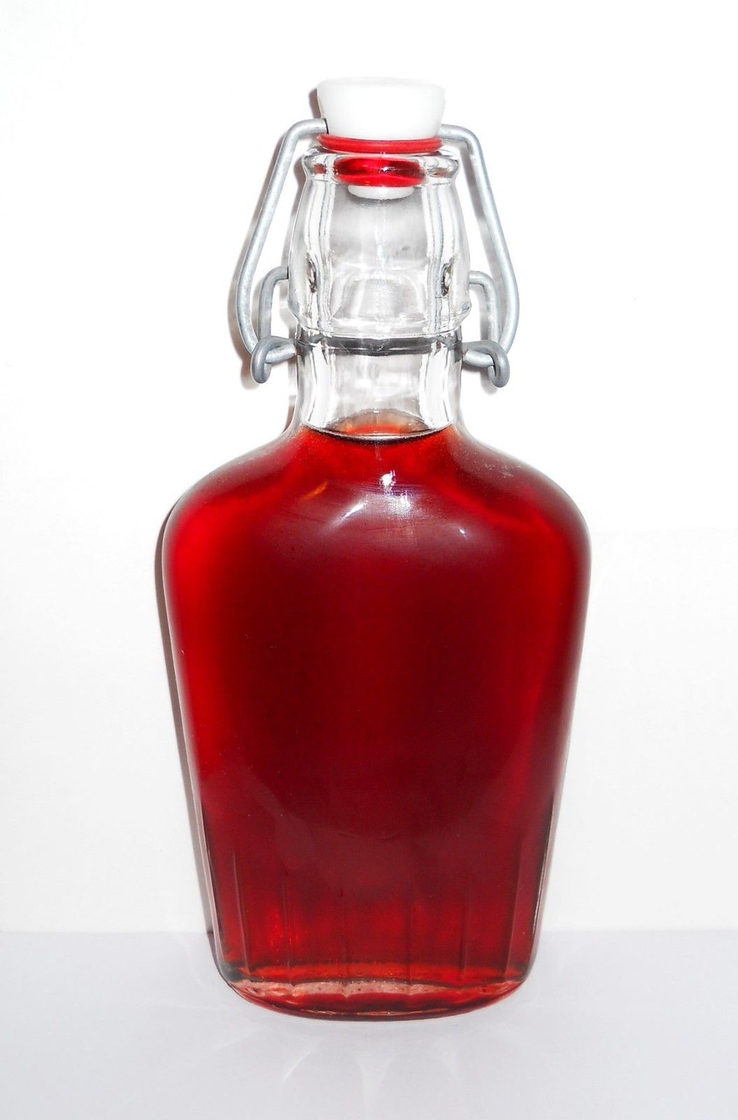WHISKEY FLASKS BORMIOLI ROCCO PRESENTATION QUALITY 8.5 oz FLIP TOP POCKET FLASK