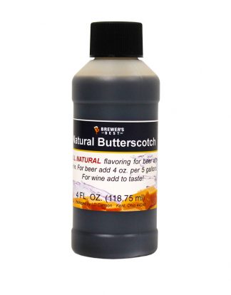 BUTTERSCOTCH FLAVOR 4oz BREWERS BEST NATURAL FLAVORING FOR BEER WINE MOONSHINE