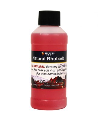 RHUBARB FLAVOR 4oz BREWERS BEST ALL NATURAL FLAVORING FOR BEER WINE MOONSHINE