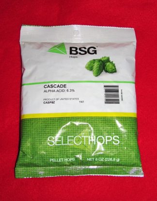 HOPS CASCADE 8oz PELLET HOPS BSG HOPS FACTORY PACKED NITROGEN PURGED FOR HOME BREWING