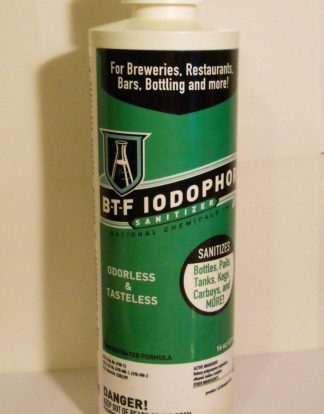 IODOPHOR BTF SANITIZER 16oz Iodine Sterilizer B-T-F For Sanitizing Beer Brewing and Wine Making Equipment
