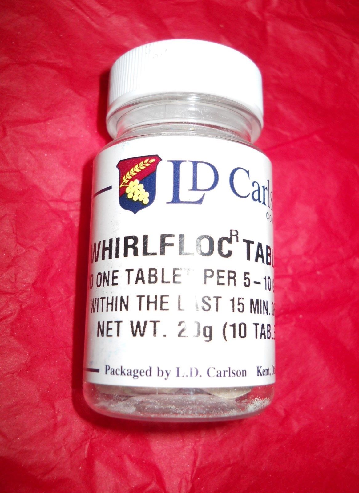 WHIRLFLOC IRISH MOSS 10 TABS HOMEBREW CLARIFIER TABLETS FOR BREWING BEER MAKING