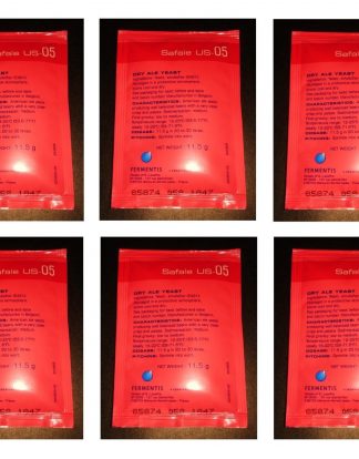 BEER YEAST US-05 6 PACK FERMENTIS SAFALE DRY ALE FOR HOME BREWING YEAST HOMEBREW
