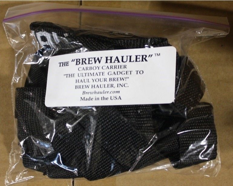 BREW HAULER CARBOY STRAP A NYLON SLING CARRIER FOR WINE BEER HOME
