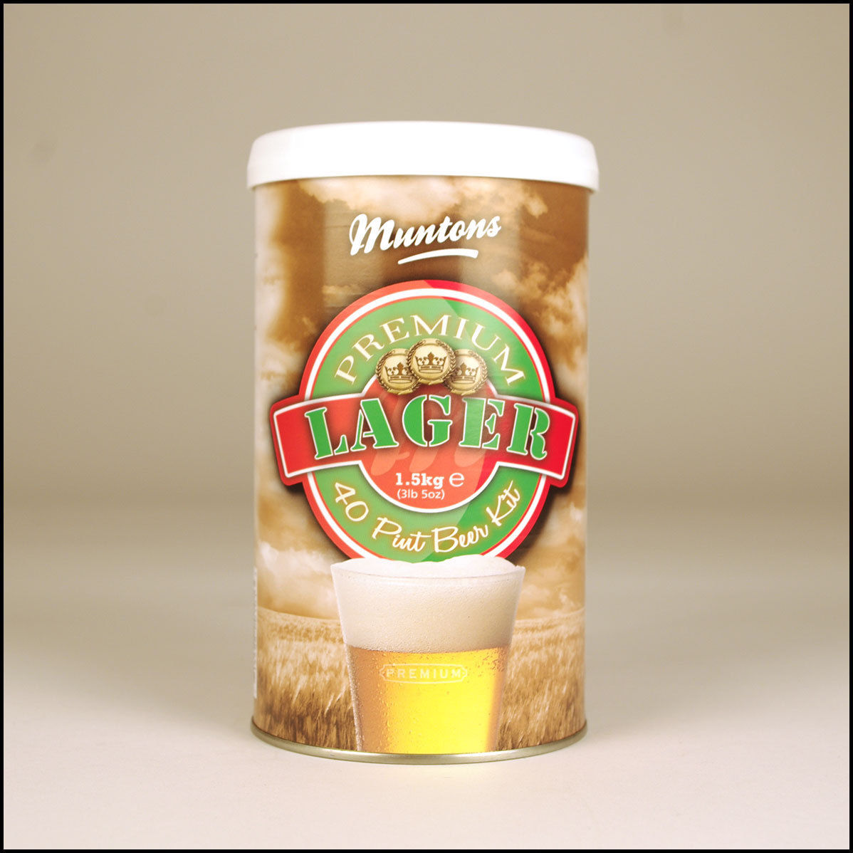 DENTED CAN BEER KIT EURO LAGER MUNTONS EASY 2-WEEK 5 GALLON BEER BREWING INGREDIENTS KIT - Image 2