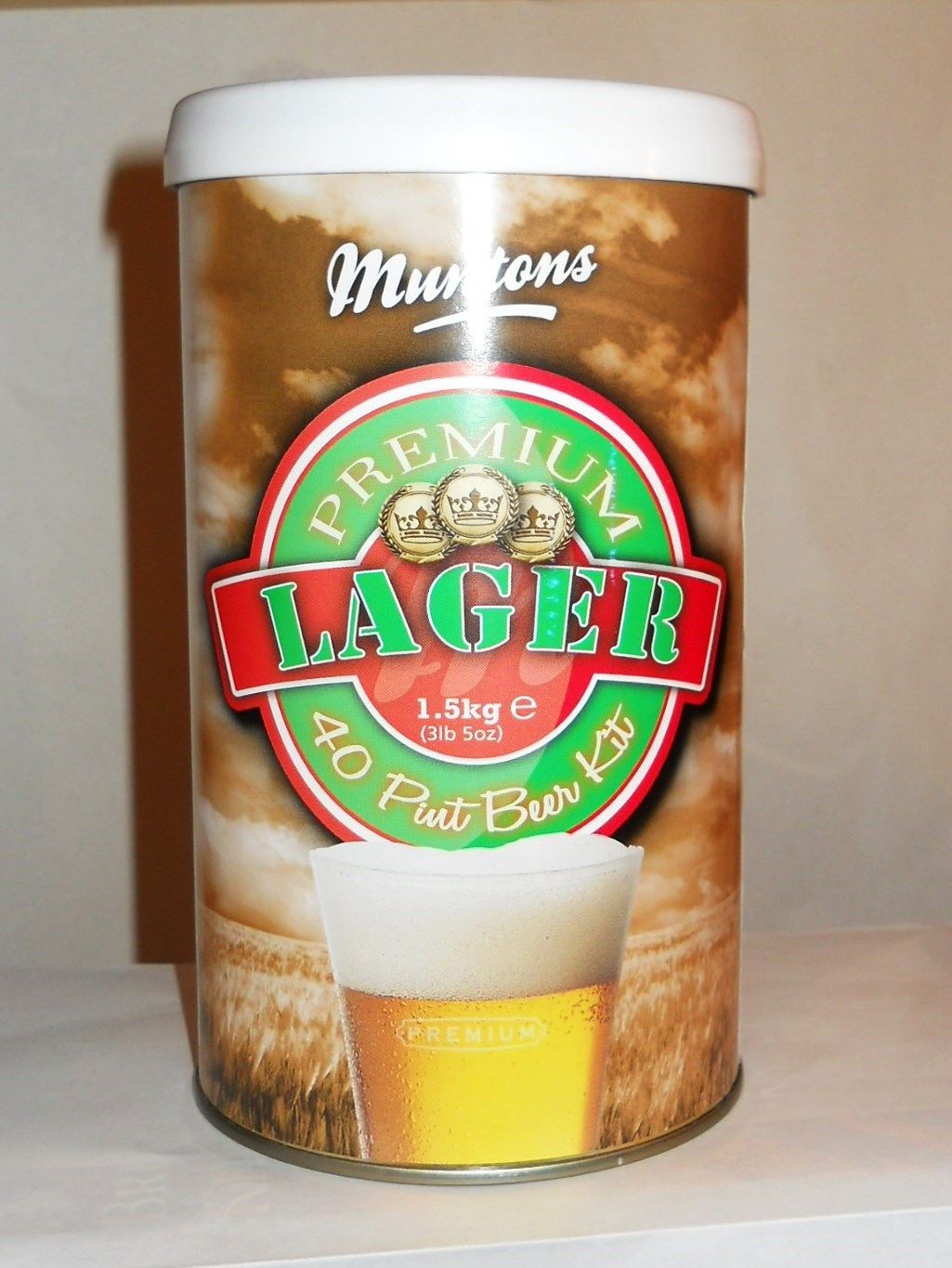 DENTED CAN BEER KIT EURO LAGER MUNTONS EASY 2-WEEK 5 GALLON BEER BREWING INGREDIENTS KIT - Image 4