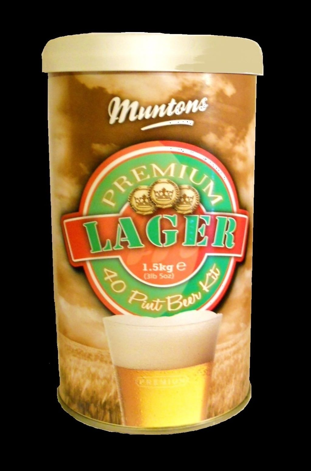 DENTED CAN BEER KIT EURO LAGER MUNTONS EASY 2-WEEK 5 GALLON BEER BREWING INGREDIENTS KIT