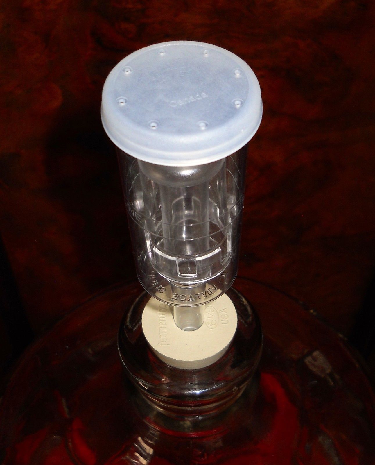 GLASS CARBOY 6 GALLON SECONDARY FERMENTER KIT +BUNG+AIRLOCK HOMEBREW