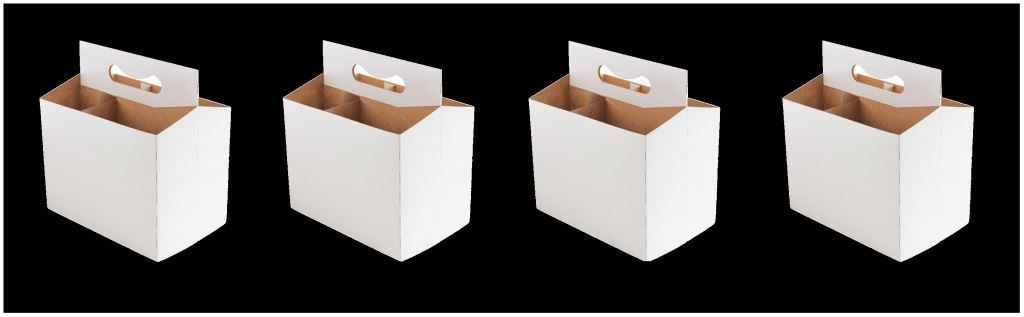 BEER BOTTLE CARRIERS JOE SIX PACK 4PC SODA CARRIER WHITE TRANSPORTERS 6 BOTTLES - Image 6