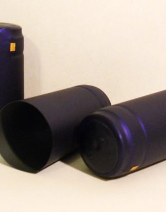 LARGE SHRINK CAPS 100 COBALT BLUE PVC Heat Shrink Capsules for Larger Mouth Wine Vinegar and Oil Bottles