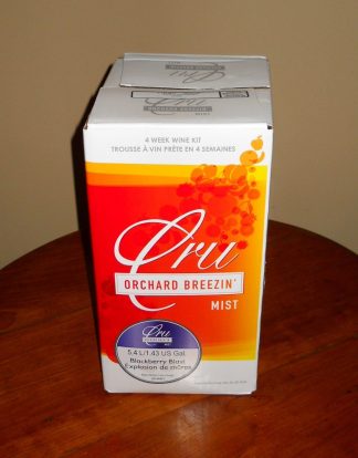 WINE KIT BLACKBERRY BLAST 6 GAL CRU ORCHARD BREEZIN' MIST COOLER WINE MAKING KIT