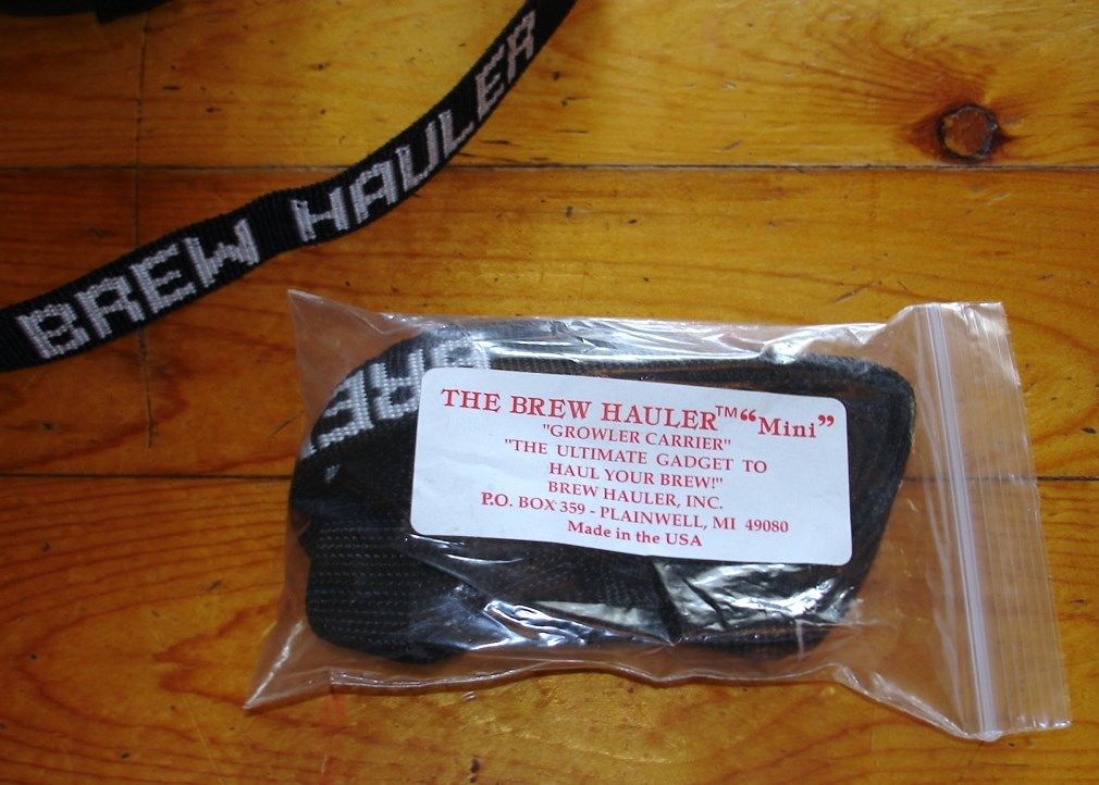 BEER GROWLER SLING MINI BREW HAULER for 1/2 GALLON PUB CRAWLER JUGS IN BLACK NEW - Image 5