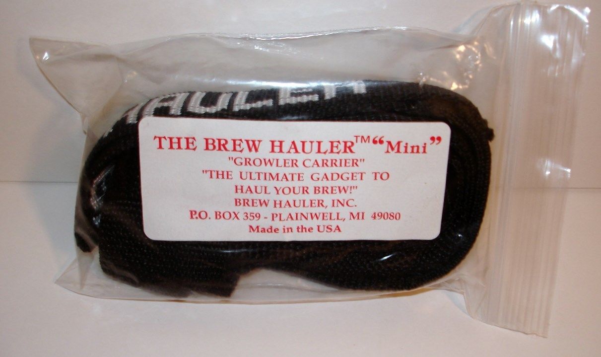 BEER GROWLER SLING MINI BREW HAULER for 1/2 GALLON PUB CRAWLER JUGS IN BLACK NEW - Image 6