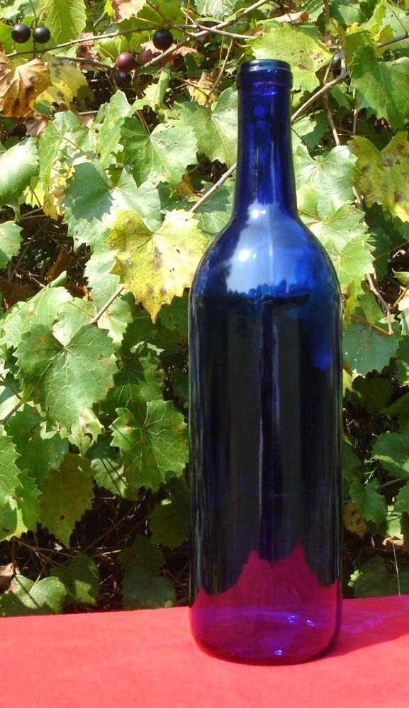 WINE BOTTLES 24 COBALT BLUE BORDEAUX BRAND NEW 2 CASES OF 12 750ml MAKING WINE? - Image 3