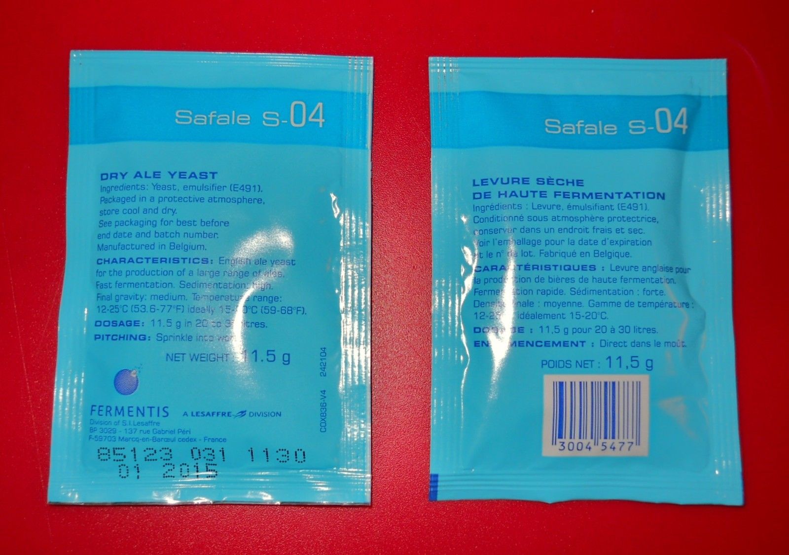 6 PACKS S-04 SAFALE DRY ENGLISH ALE Beer Yeast Fermintis S04 - Image 4