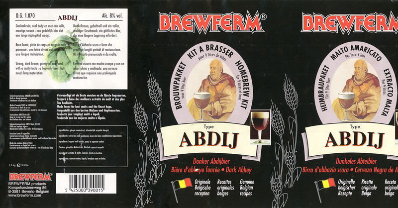 BEER KIT DIVINE BREWFERM ABBEY BELGIAN BREWING INGREDIENT EXTRACT KIT ABDIJ MR - Image 3